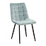 Benoa Chaise de salle à manger Lucille - Harmonie parfaite - Bleu clair (lot de 4)