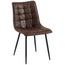 Benoa Chaise de salle à manger Lucille, marron foncé, 4 pièces par boîte (lot de 4)