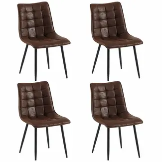 Benoa Lucille Dining Chair Dark Brown 4 pieces per box (set of 4)