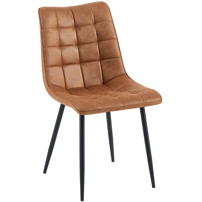 Benoa Eetkamerstoel Lucille Cognac, 4 stuks per doos (set van 4)