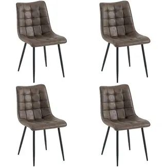 Benoa Esszimmerstuhl Lucille, hellbraun, 4 Stück pro Karton (4er-Set)