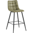 Benoa Tabouret de bar Lucille vert armée (lot de 4)