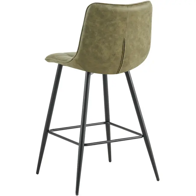 Benoa Tabouret de bar Lucille vert armée (lot de 4)