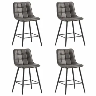 Benoa Lucille Bar Stool Anthracite (set of 4)