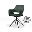 RV Design Fotel Katy z obrotową podstawą w kolorze czarnym - Aurora Velour Hunter
