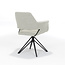 RV Design Katy armstoel - teddystof - ivoor - draaivoet