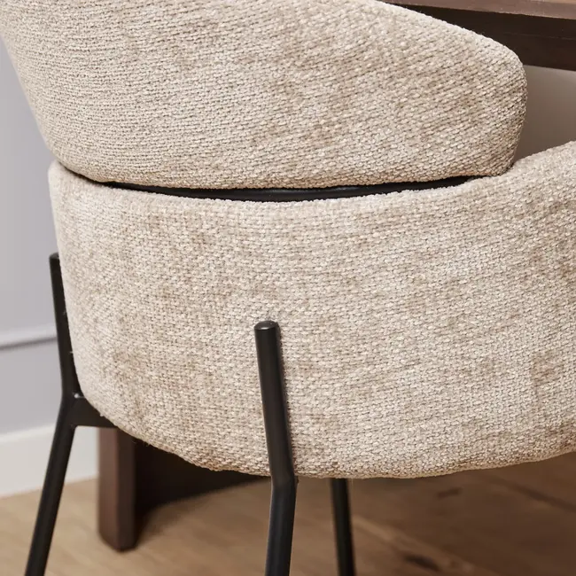 Starfurn Eetkamerstoel Otis | Beige (set van 2)