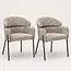 Strafurn Chaise de salle à manger Otis | Beige (lot de 2)