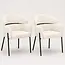 Strafurn Chaise de salle à manger Otis | Blanche (lot de 2)
