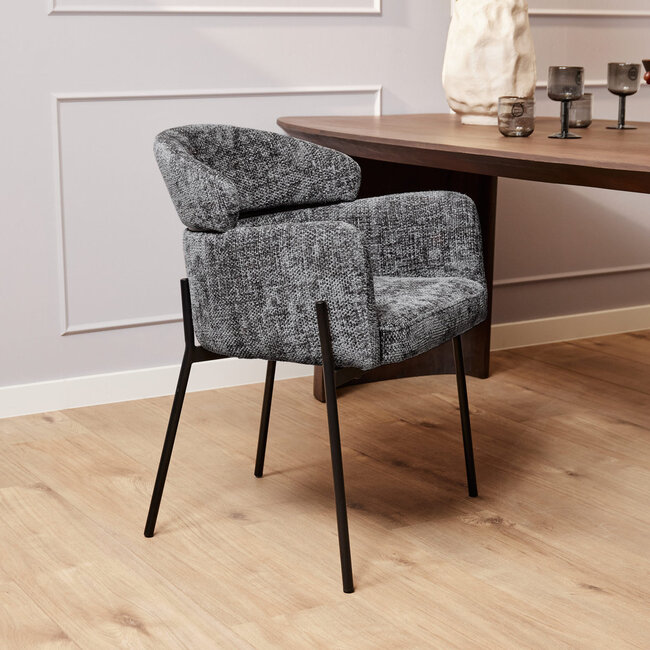 Strafurn Chaise de salle à manger Otis | Gris (lot de 2)