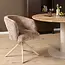 Strafurn Esszimmerstuhl Demi – Zimtbraun – Sandfarbene Beine – Mit Armlehnen – 2er-Set