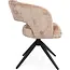 Starfurn Eetkamerstoel Demi - Kaneel - Poot Zwart - Met armleuning - set van 2 stoelen