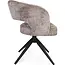 Strafurn Esszimmerstuhl Demi – Tonfarben – Schwarze Beine – Mit Armlehnen – 2er-Set