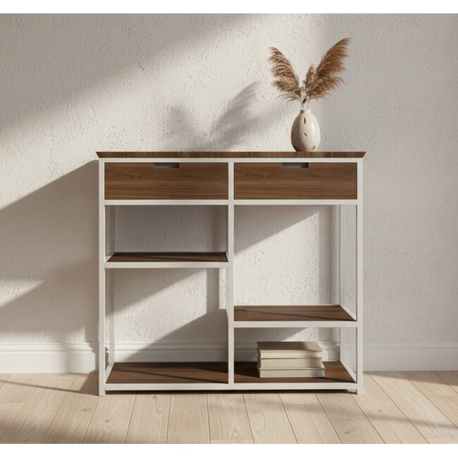 MySons Armoire murale Montserrat 86 avec 2 tiroirs et 3 étagères