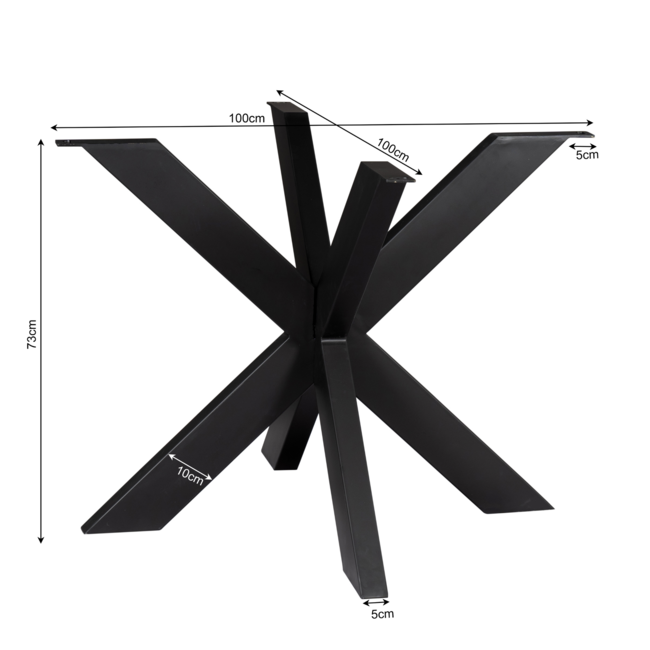 Strafurn Matrix leg - round - black