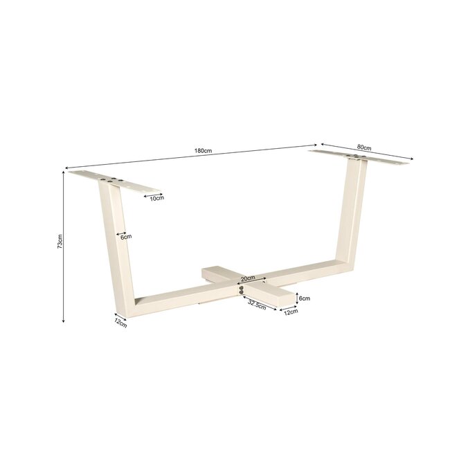 Strafurn Krzyżowa noga - Piasek - Metal