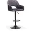 RV Design Katy bar stool - Aurora Anthracite fabric