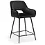 RV Design Katy Barhocker schwarz – schwarzer Samtbezug