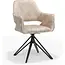 RV Design Katy armchair - Aurora velvet fabric - Liver - Mole UKFR - swivel base