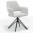 RV Design Katy armchair - fabric Teddy - champagne - swivel base