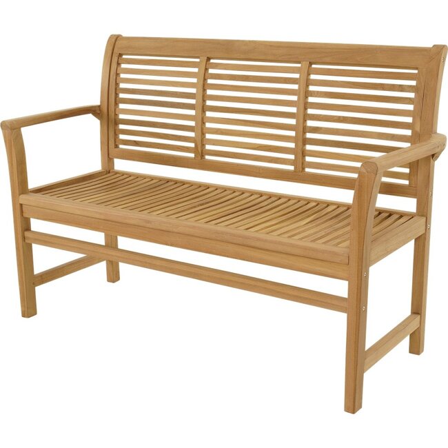 Lesli Living Teak bench Stripe 142 cm