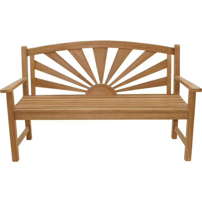 Lesli Living Teakhouten bank Sunburst 156 cm
