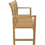 Lesli Living Banc en teck rayé 142 cm