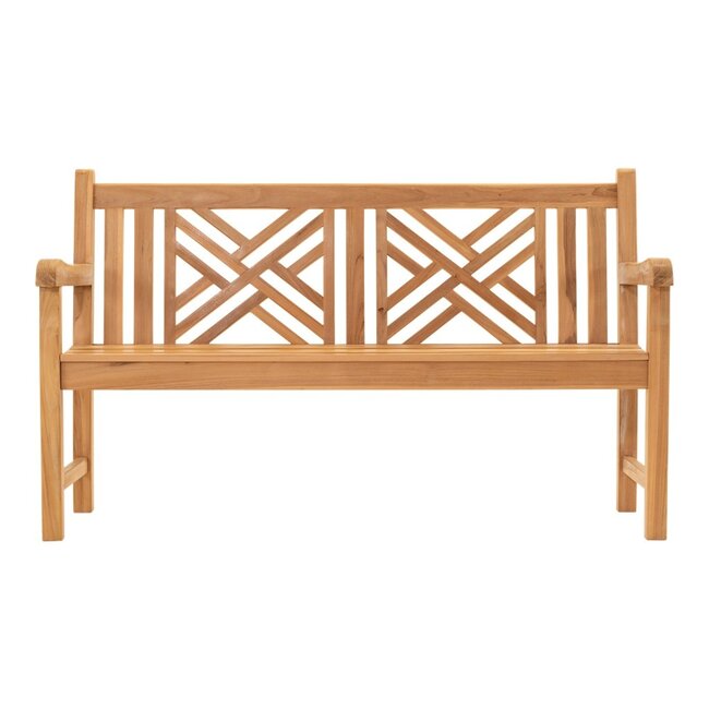 Lesli Living Teakholzbank Cross 150 cm