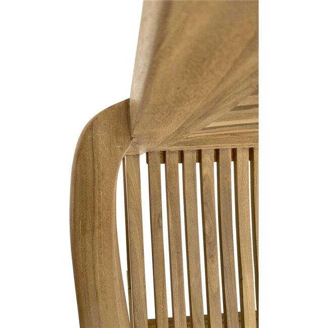 Lesli Living Banc en teck rayé 142 cm