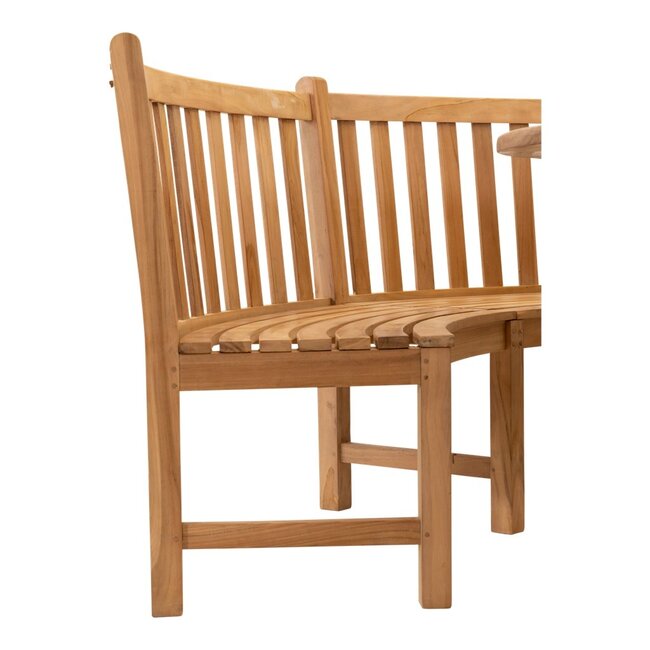 Lesli Living Banc rond en teck 200 cm