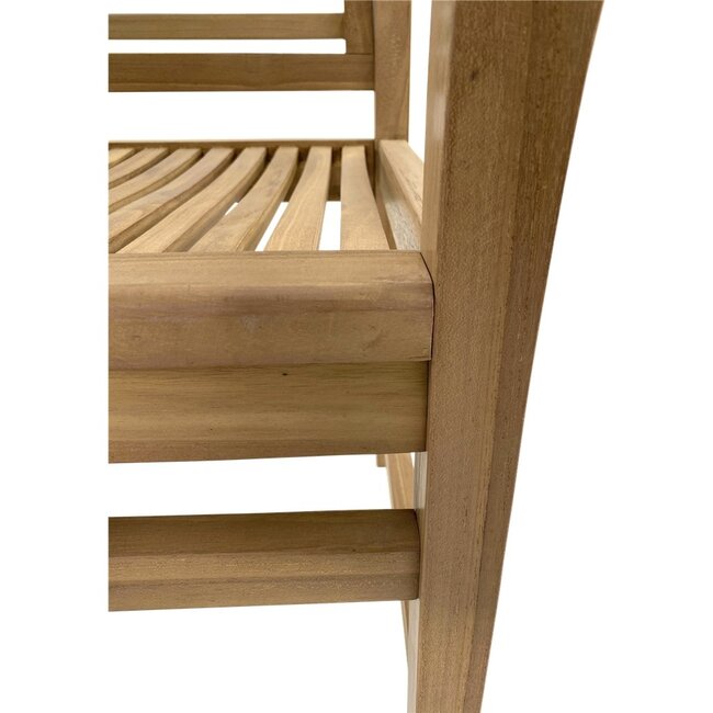Lesli Living Banc en teck rayé 142 cm