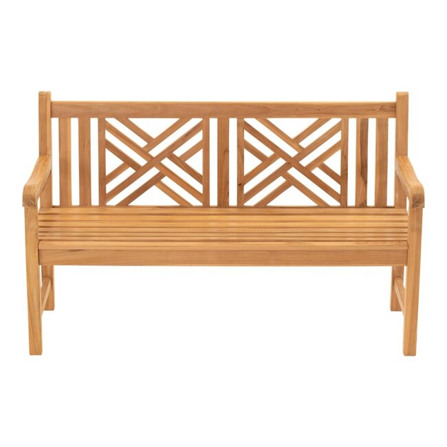 Lesli Living Teakholzbank Cross 150 cm