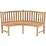 Lesli Living Runde Teakholzbank 200 cm
