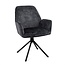 Benoa Noah Dining Chair Anthracite (set of 2 chairs)