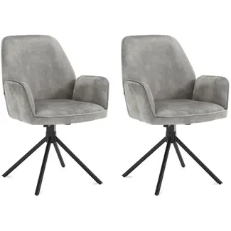 Benoa Noah Clay Esszimmerstuhl (2er-Set)