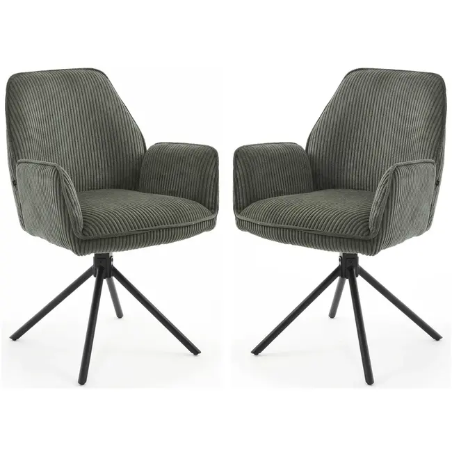 Benoa Noah Hyper Dining Chair Dark Green (set of 2 chairs)