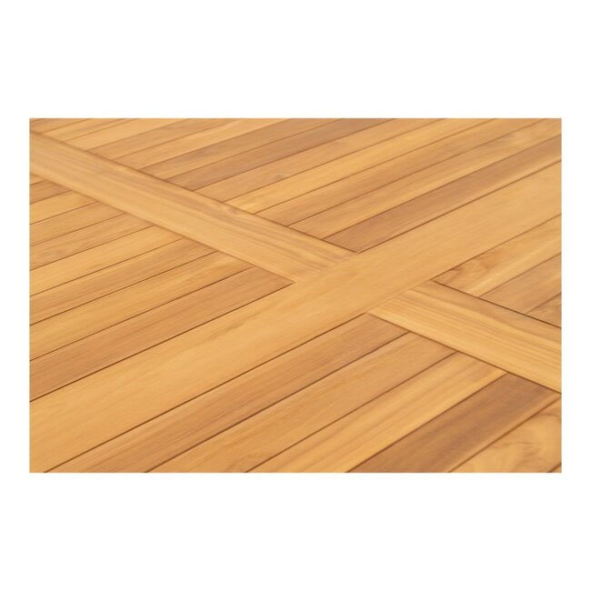 Lesli Living Runder Teak-Gartentisch Ø180 cm