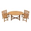 Lesli Living Ronde Tuintafel Teak  Ø180 cm