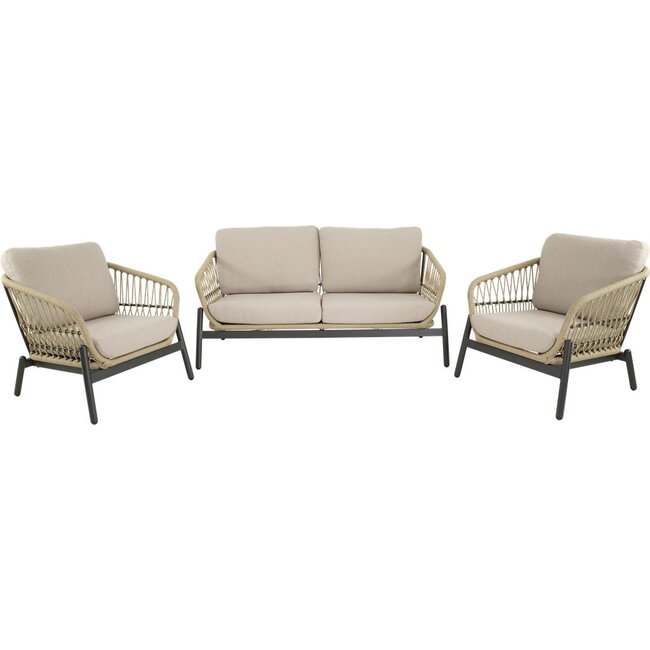 Lesli Living Ensemble de salon beige Zavi