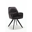 Starfurn Chaise de salle à manger Nova - Anthracite (lot de 2)