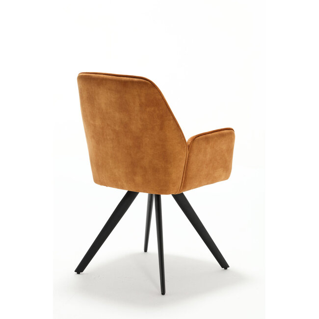 Starfurn Chaise de salle à manger Nova - Or (lot de 2)