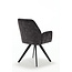 Starfurn Chaise de salle à manger Nova - Anthracite (lot de 2)