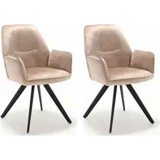 Starfurn Nova Esszimmerstuhl - Beige (2er-Set)