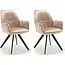 Starfurn Chaise de salle à manger Nova - Beige (lot de 2)