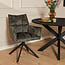 Starfurn Chaise de salle à manger Dani - Velours vert foncé (lot de 2)