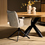 Starfurn Chaise de salle à manger Dani - Velours Champagne (lot de 2)