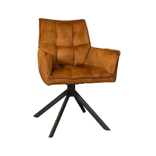 Starfurn Dani Dining Chair - Golden Velvet (set of 2)