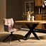 Starfurn Eetkamerstoel Dani - Fluweel Beige (set van 2)