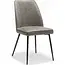 RV Design Chaise Paula en tissu noir Soft Pebble