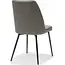 RV Design Paula-Stuhl, schwarzer Stoff, Soft Pebble